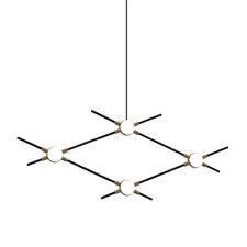 Delight Collection MD18001067-4A black/gold Люстра Molecular 4 black/gold
