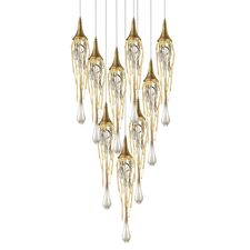 Delight Collection P68009L-9G gold Подвесной светильник Goddess Tears 9 9 gold