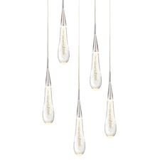 Delight Collection P98036-5 silver Подвесной светильник Pour 5 silver silver