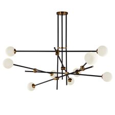 Delight Collection 9389P/9 black/gold Люстра Bistro Globe 9
