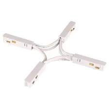 NOVOTECH 135177 SHINO NT23 055 белый Гибкий токопроводящий соединитель для низковольтного шинопровода "X-образный" IP20 48V FLUM