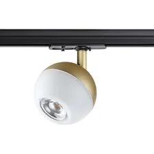 NOVOTECH 370825 PORT NT22 126 матовое золото Светильник трековый однофазный трехжильный IP20 GU10 9W 220V GARN