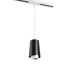 NOVOTECH 370834 PORT NT22 127 черный Светильник трековый однофазный трехжильный, провод 1м IP20 GU10 9W 220V TULIP
