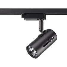 NOVOTECH 370412 PORT NT19 128 черный Светильник трековый однофазный трехжильный IP20 GU10 50W 220V PIPE