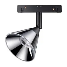 NOVOTECH 358397 SHINO NT20 054 хром/черный Трековый светильник для низковольтного шинопровода IP20 LED 4000K 10W 48V FLUM