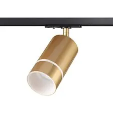 NOVOTECH 370780 PORT NT21 124 золото Светильник трековый однофазный трехжильный IP20 GU10 9W 235V ELINA