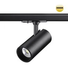 NOVOTECH 359157 PORT NT23 091 черный Светильник трековый однофазный двухжильный IP20 LED 24W 220V 3000К 2300Лм SELENE