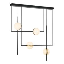 Delight Collection MD2062-4B black/brass Потолочный светильник