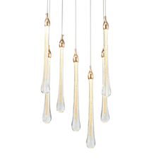 Delight Collection OM801670-7-G Подвесной светильник Teardrop 7 gold gold