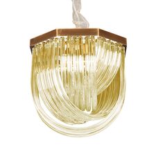 Delight Collection A001-400 L4 brass/amber Люстра Murano L4 brass/amber