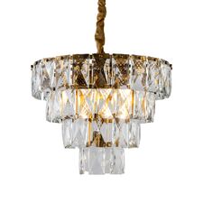 Delight Collection KG1113P-7 brass/clear Люстра Amazone 7 brass
