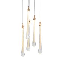 Delight Collection OM801670-5-G Подвесной светильник Teardrop 5 gold gold