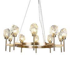 Delight Collection BRCH9162-10 antique brass Люстра