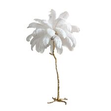 Delight Collection BRFL5014 white/antique brass Торшер