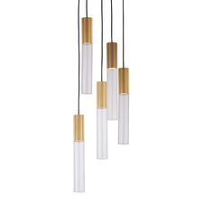Delight Collection MD2045-5A ant.brass Подвесной светильник Flume