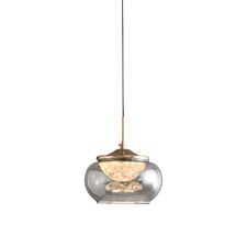 Delight Collection MT9128-1H gold/smoke Подвесной светильник