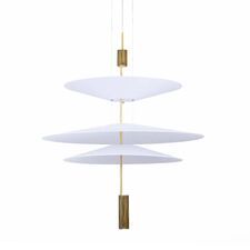Delight Collection 9221P/3 gold/white Подвесной светильник
