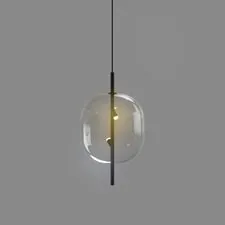 Delight Collection 10018P/1 black/clear Подвесной светильник