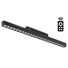 NOVOTECH 358624 SHINO NT21 064 черный Трековый низковольтный Светильник диммируемый с ДУ, со сменой цв.температуры IP20 LED 3000~6500К 24W 48V FLUM