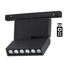 NOVOTECH 358628 SHINO NT21 065 черный Трековый низковольтный Светильник диммируемый с ДУ, со сменой цв.температуры IP20 LED 3000~6500К 12W 48V FLUM