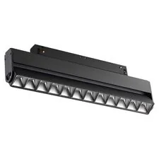 NOVOTECH 358543 SHINO NT21 072 черный Трековый светильник для низковольного шинопровода IP20 LED 4000K 12W 48V FLUM
