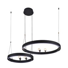 F-Promo 4474-2P, подвесная люстра, D830xH1000/1800, LEDx53W + LEDx33W + 4xLEDx3W, 2075LM, 3000-6500K, included, remote control
