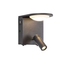 Favourite 4064-2W, настенный светильник, D135xW120xH170, 1xLEDx3W + 1xLEDx5W, 640LM, 4000K, included, switch, USB