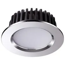 NOVOTECH 357908 SPOT NT19 290 хром Встраиваемый светильник IP44 LED 4000K 10W 100-265V DRUM