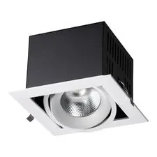 NOVOTECH 358440 SPOT NT20 288 белый/черн Встраиваемый карданный светильник IP20 LED 4000К 24W 100-265V GESSO