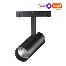 NOVOTECH 359496 SHINO NT24 000 черный Трековый низковольт. Светильник диммир. со сменой цв.температуры, пульт ДУ/Tuya Smart Life IP20 LED 12W 48V 3000-6500K FLUM
