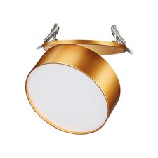 NOVOTECH 358754 SPOT NT21 274 матовое золото Светильник встраиваемый светодиодный IP20 LED 24W 4000K 2100Лм 100-265V PROMETA
