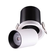 NOVOTECH 358081 SPOT NT19 281 белый/черный Встраиваемый светильник IP20 LED 12W 3000К 220V LANZA