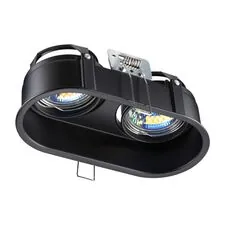 NOVOTECH 370841 SPOT NT22 320 черный Светильник встраиваемый IP20 GU10 2*50W 220V CLOUD