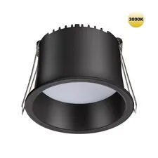 NOVOTECH 359235 SPOT NT23 282 черный Светильник встраиваемый светодиодный IP20 LED 9W 220V 540Лм 3000К TRAN