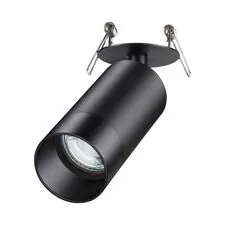 NOVOTECH 370873 SPOT NT22 310 черный Светильник встраиваемый IP20 GU10 9W 220V SLIM