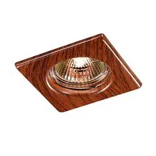NOVOTECH 369717 SPOT NT12 347 красное дерево Встраиваемый НП светильник IP20 GX5.3 50W 12V WOOD