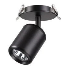 NOVOTECH 370451 SPOT NT19 316 черный Встраиваемый светильник IP20 GU10 50W 220V PIPE