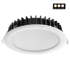 NOVOTECH 358955 SPOT NT22 270 белый Встраиваемый светодиодный светильник с переключателем цветовой температуры IP20 LED 3000К\4000К\6000К 20W 220V LANTE