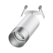 NOVOTECH 370874 SPOT NT22 310 белый/серебро Светильник встраиваемый IP20 GU10 9W 220V SLIM