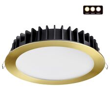 NOVOTECH 358956 SPOT NT22 270 бронза светлая Встраиваемый светодиодный светильник с переключателем цветовой температуры IP20 LED 3000К\4000К\6000К 20W 220V LAN