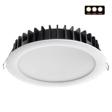 NOVOTECH 358955 SPOT NT22 270 белый Встраиваемый светодиодный светильник с переключателем цветовой температуры IP20 LED 3000К\4000К\6000К 20W 220V LANTE