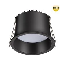 NOVOTECH 359235 SPOT NT23 282 черный Светильник встраиваемый светодиодный IP20 LED 9W 220V 540Лм 3000К TRAN