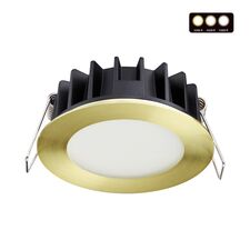 NOVOTECH 358950 SPOT NT22 270 бронза светлая Встраиваемый светодиодный светильник с переключателем цветовой температуры IP20 LED 3000К\4000К\6000К 10W 220V LAN