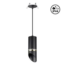 NOVOTECH 370907 SPOT NT22 330 черный/золото Светильник встраиваемый влагозащищенный IP44 GU10 9W 220V DELTA