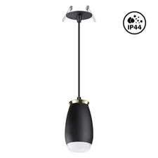 NOVOTECH 370913 SPOT NT22 331 черный/золото Светильник встраиваемый влагозащищенный IP44 GU10 9W 220V GENT