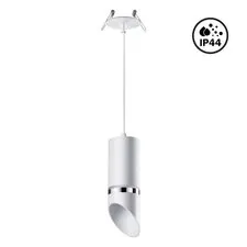 NOVOTECH 370906 SPOT NT22 330 белый/хром Светильник встраиваемый влагозащищенный IP44 GU10 9W 220V DELTA