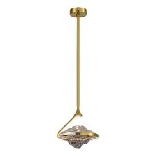 ST LUCE SL6115.303.01 Светильник подвесной Латунь/Дымчато-Серый LED 1*19W 3000K
