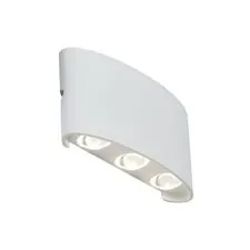 ST LUCE SL089.501.06 Светильник уличный настенный Белый кварцевый/Белый кварцевый, Прозрачный LED 6*