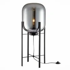 ST LUCE SL1050.715.01 Торшер Черный/Дымчатый E27 1*40W