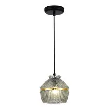 ST LUCE SL1661.413.01 Светильник подвесной Черный/Дымчатый E27 1*40W